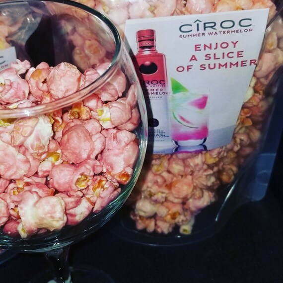 Summer Watermelon Vodka Popcorn