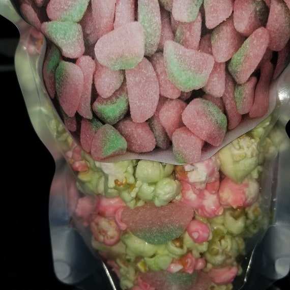 Sour Watermelon Candy Popcorn