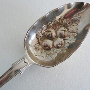 Antique English Sterling Silver Berry Serving Spoon London 1814 SH