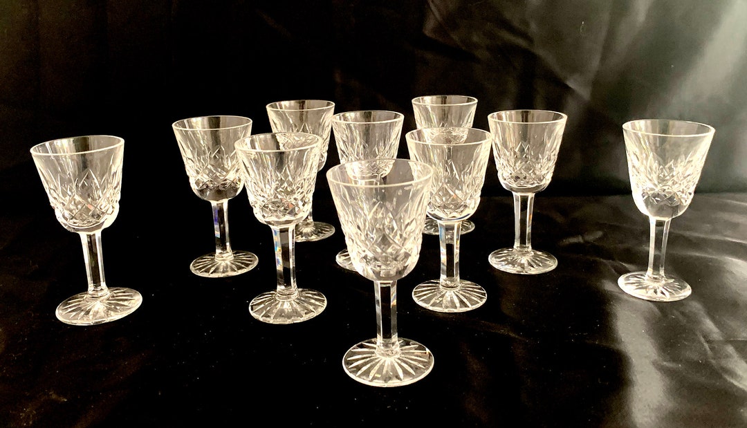 Set of 10 Waterford Crystal Lismore Stemmed Liqueur Glasses 3 Etsy