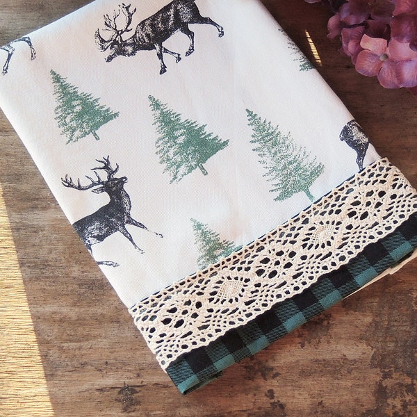 Reindeer Hand Towel Etsy