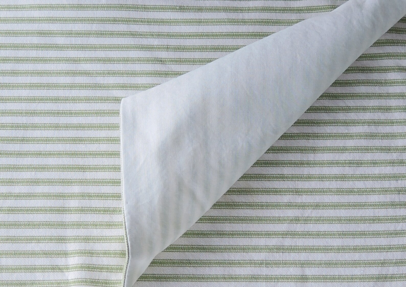 Green Ticking Stripe Lined Placemats Set of 4 Custom Order Etsy