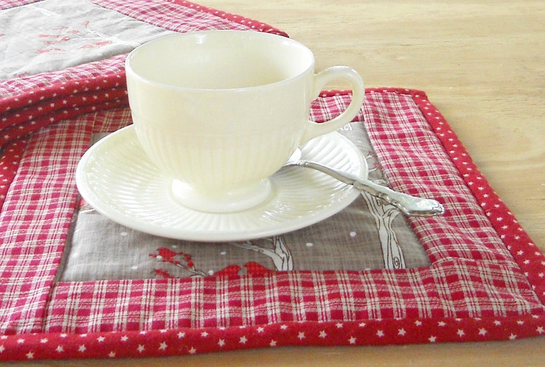 Modern Rustic Farmhouse Square Placemats Set of 4 Rustic Etsy