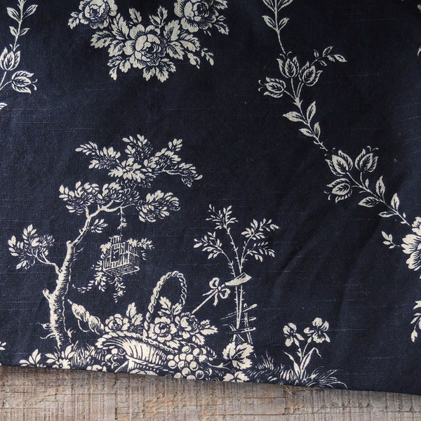 Waverly Black Toile Table Runner Black Cream Floral Toile Home Accents Table Linens Country Manor