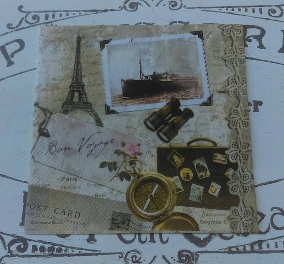 20 tovaglioli in carta vintage collage Parigi 20 tovaglioli in carta vintage collage Parigi