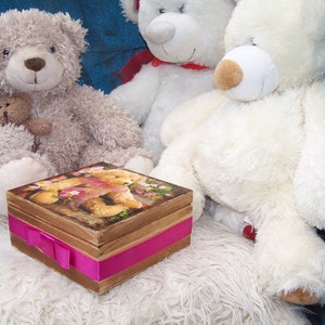 Ours de nounours, boîte de Keepsake, boîte de thé, stockage de bijoux, boîte de découpage, boîte de découpage sur mesure, boîte en bois de cru, cadeau de Noel, cadeau d'anniversaire, cadeau d'anniversaire, cadeau d'anniversaire, cadeau d'anniversaire, cadeau d'anniversaire, cadeau d'anniversaire, cadeau d'anniversaire, cadeau d'anniversaire, cadeau d'anniversaire, cadeau d'anniversaire, cadeau d'anniversaire, cadeau d'anniversaire