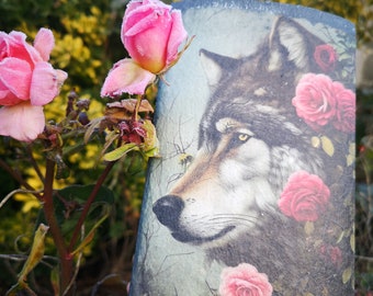 Wolf, wooden box,Trinket box, jewellery box, wolves, keepsake box, Birthday, Christmas, wildlife