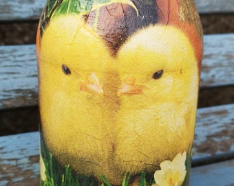 Chicken jar,Cooke jar, money jar, Easter jar, savings jar, tea jar, coffee jar, hand decorated jar