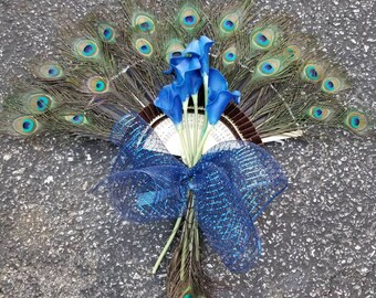Peacock Bouquet Etsy