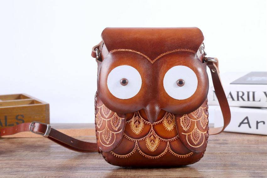 Owl Purse patchwork Quilted Owl Coin Purse Satchel -  in 2023