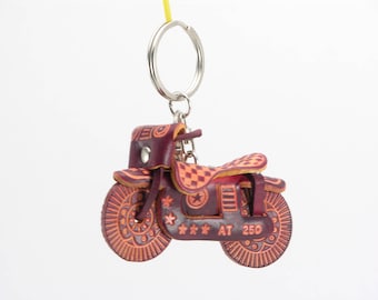 Genuine Handmade Leather Motorcycle Key Chain