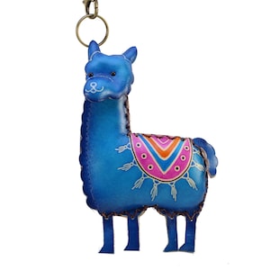 Genuine Handmade Leather Llama Coin Purse / Wallet