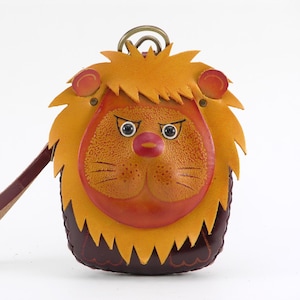 Genuine Leather Handmade Lion-shaped Wristlet Coin Purse / Wallet / Coin Pouch, Animal-themed Loose Change Pouch / Cartoon Small Wallet