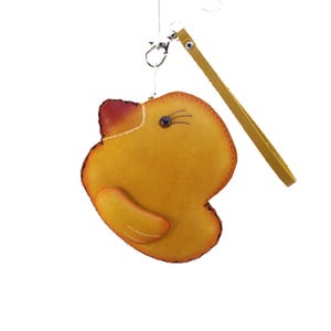 Monedero / Cartera / Pulsera de Cuero Genuino Hecho a Mano con Forma de Pato
