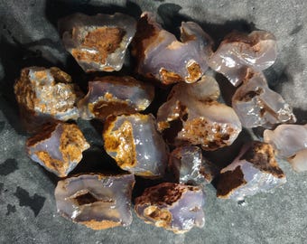 475 carats Holly Blue Agate Rough Assortment