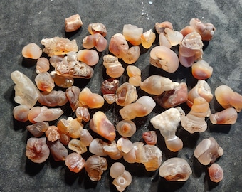 500 carats Arizona Fire Agate Nodules Polished Assortment