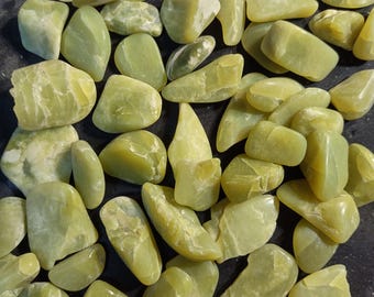 1,275 carats Green Serpentine Semi Polished  Assortment