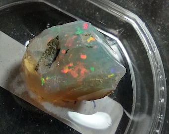 18.5 carat Ethiopian Welo Opal Polished with Display Container