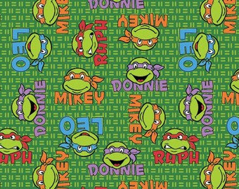 1 yard TMNT /"Tough Guys/" Fabric