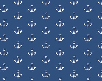 SPRINGS CREATIVE SEAWATER FRIENDS WHALES SHARKS ON BLUE COTTON FAT QUARTER