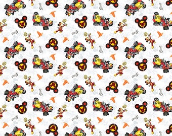 Minnie Traditional 65624 Minnie Dots Black 100/% Cotton Fabric by the Yard