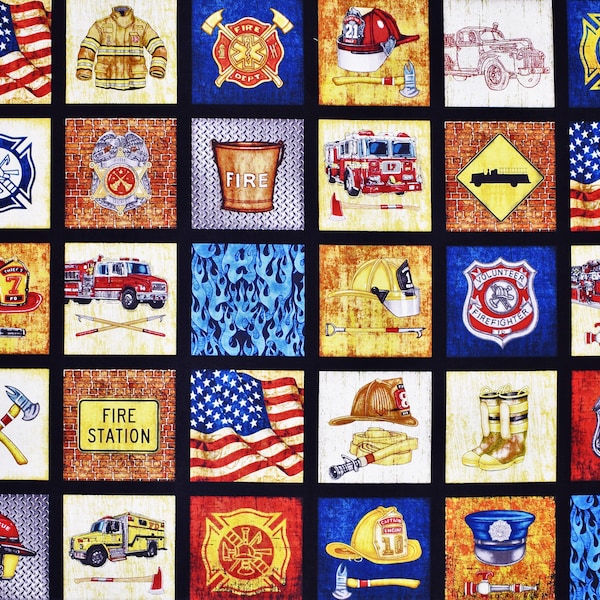 Fireman Fabric - Etsy