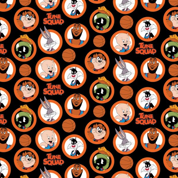 Space Jam Fabric Etsy