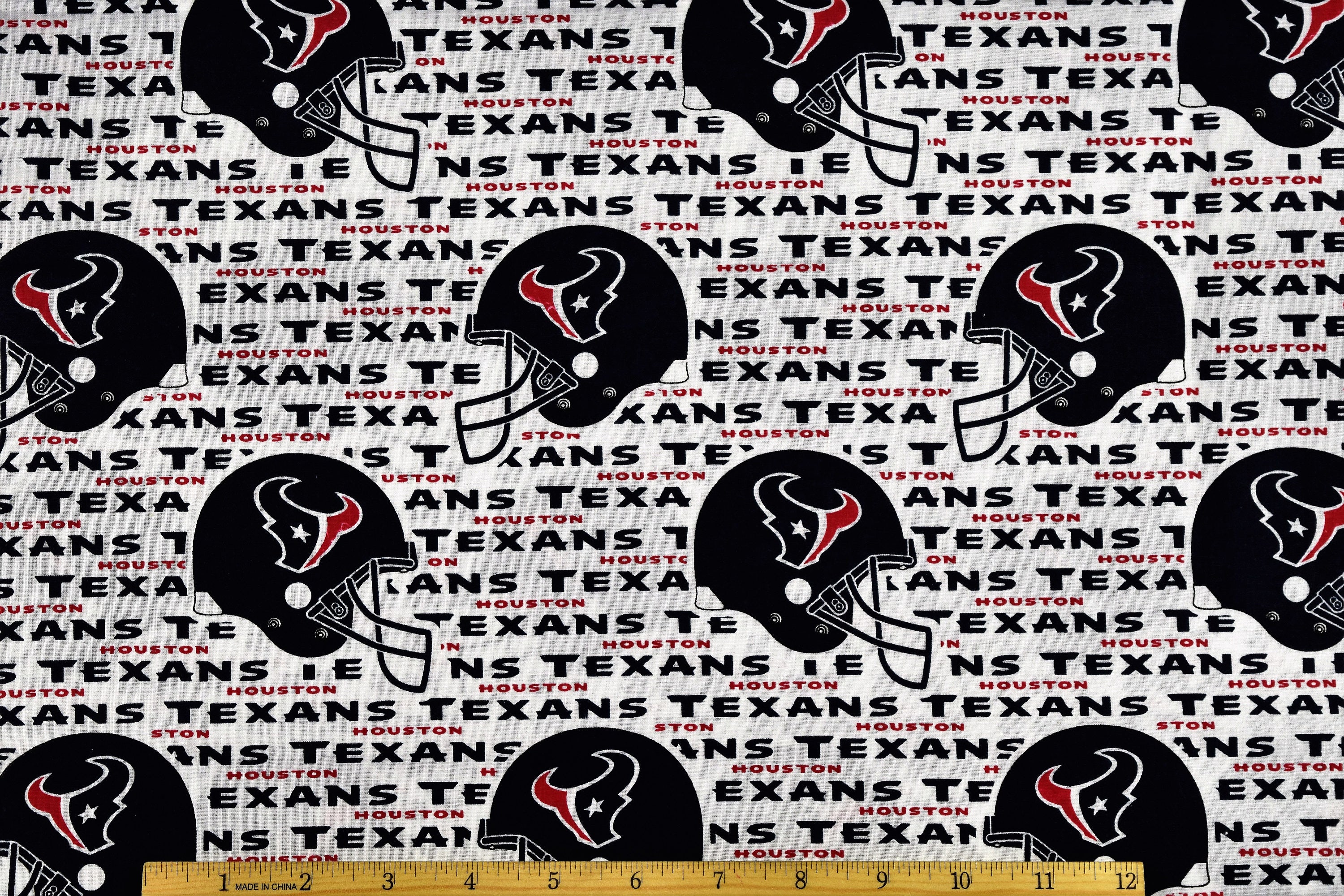 Houston Texans Fabric Football NFL Fabric 58 Wide By Etsy