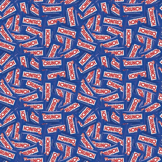 Crunch Scattered Candy Blue 100/% cotton fabric by the yard