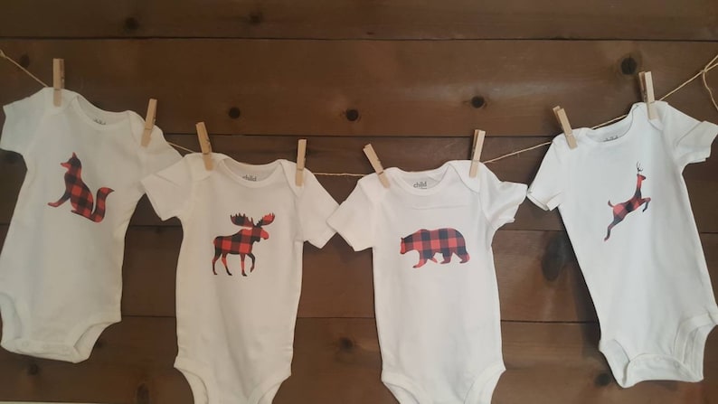 Baby Shower Clothesline Kit Buffalo Plaid Lumberjack Etsy