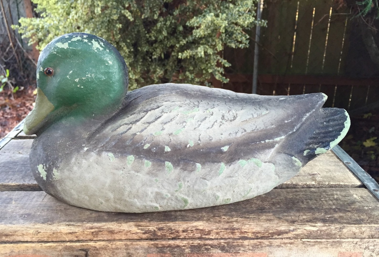 Vintage Mallard Duck Decoy Carry Lite Decoys Paper Mache Etsy