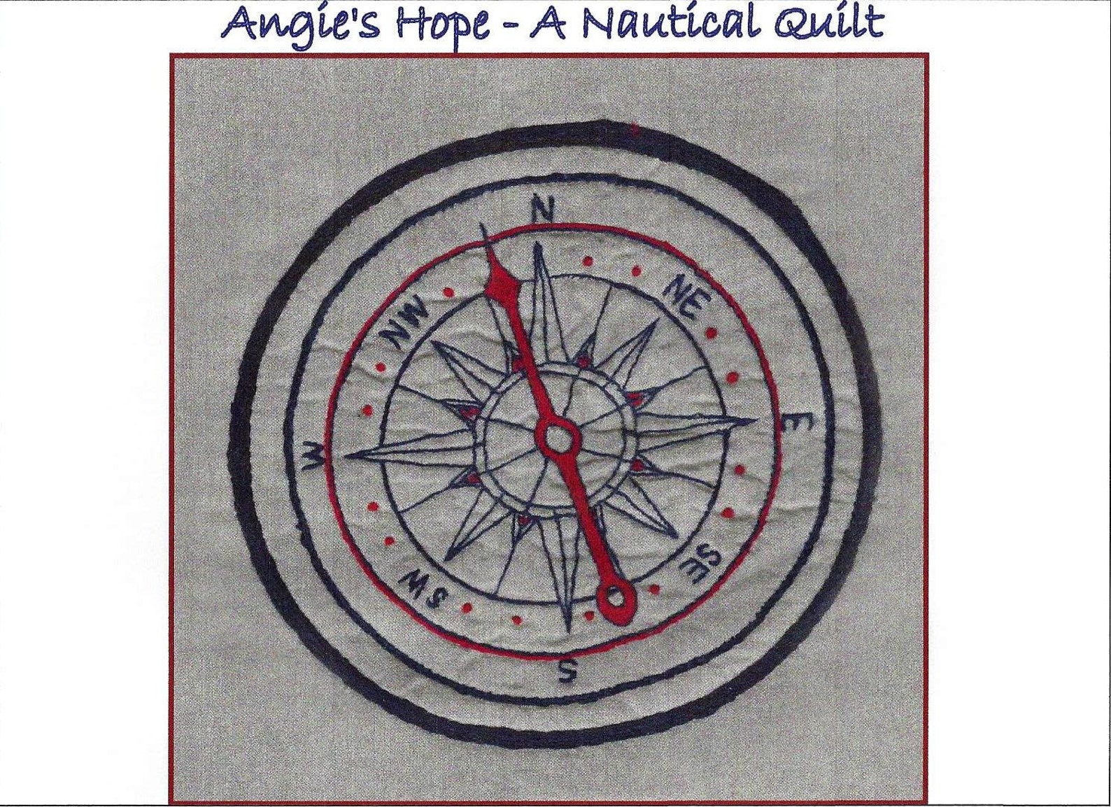 Mariner's Compass Hand Embroidery Pattern Angie's Etsy