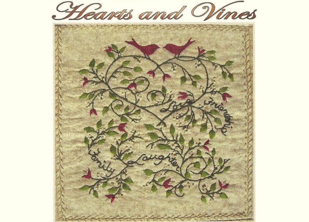 Hearts and Vines David Hand Embroidery Pattern by Beth Etsy
