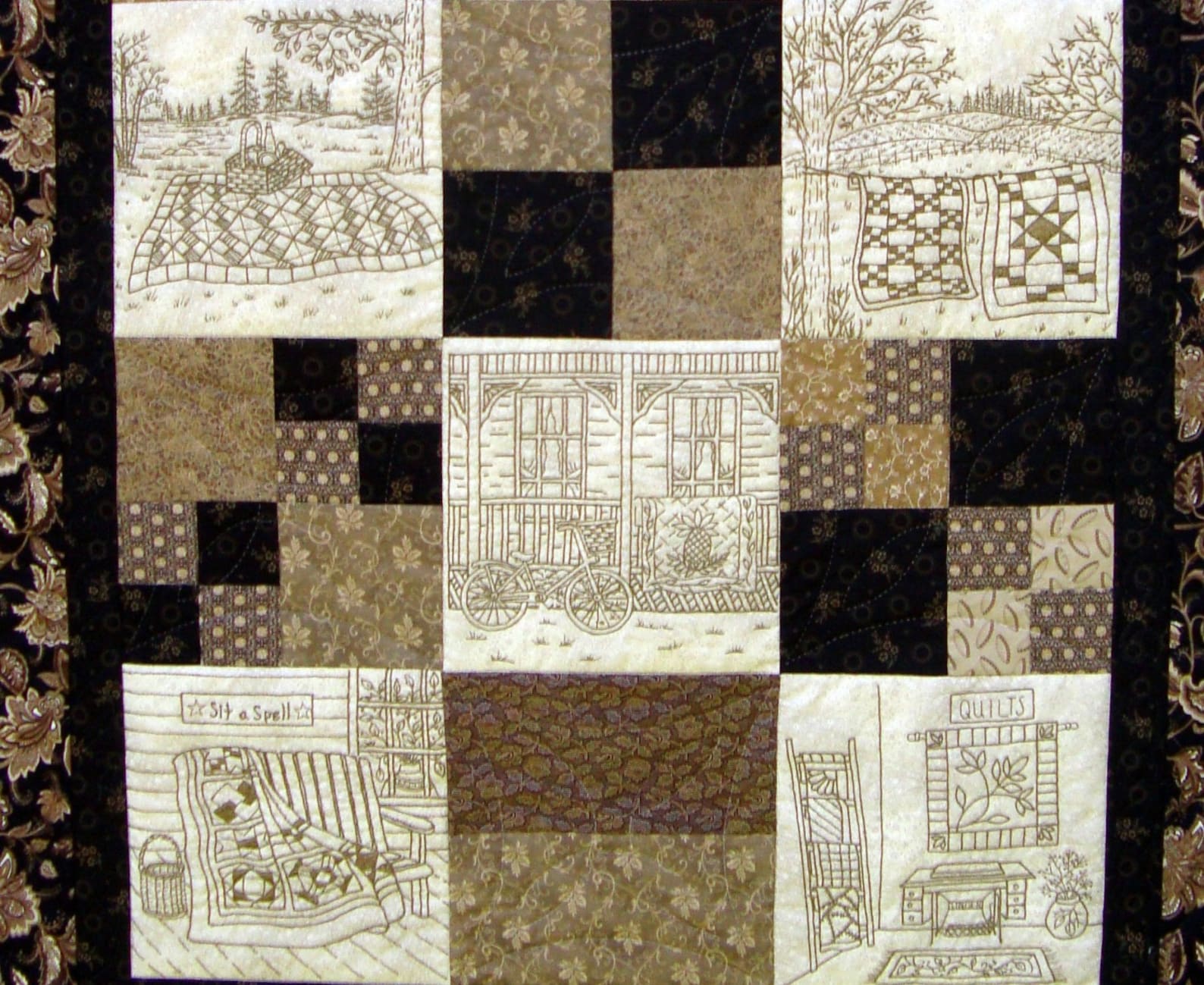 Quilted Memories Quilt Pattern 8 Hand Embroidery Blocks Etsy