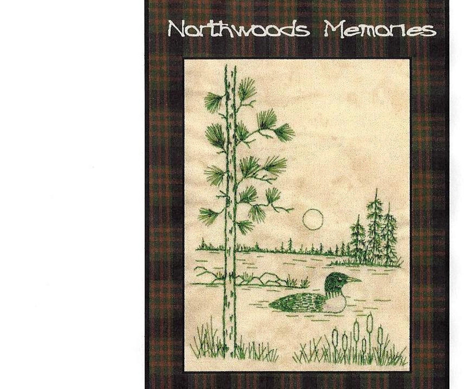Northwoods Memories Loon Redwork Hand Embroidery Pattern by Etsy