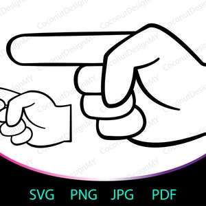 Pointing finger svg, point finger svg, blame svg, hand gesture, svg Hand or finger pointing. Cut files for Cricut. Clip Art png SVG clipart
