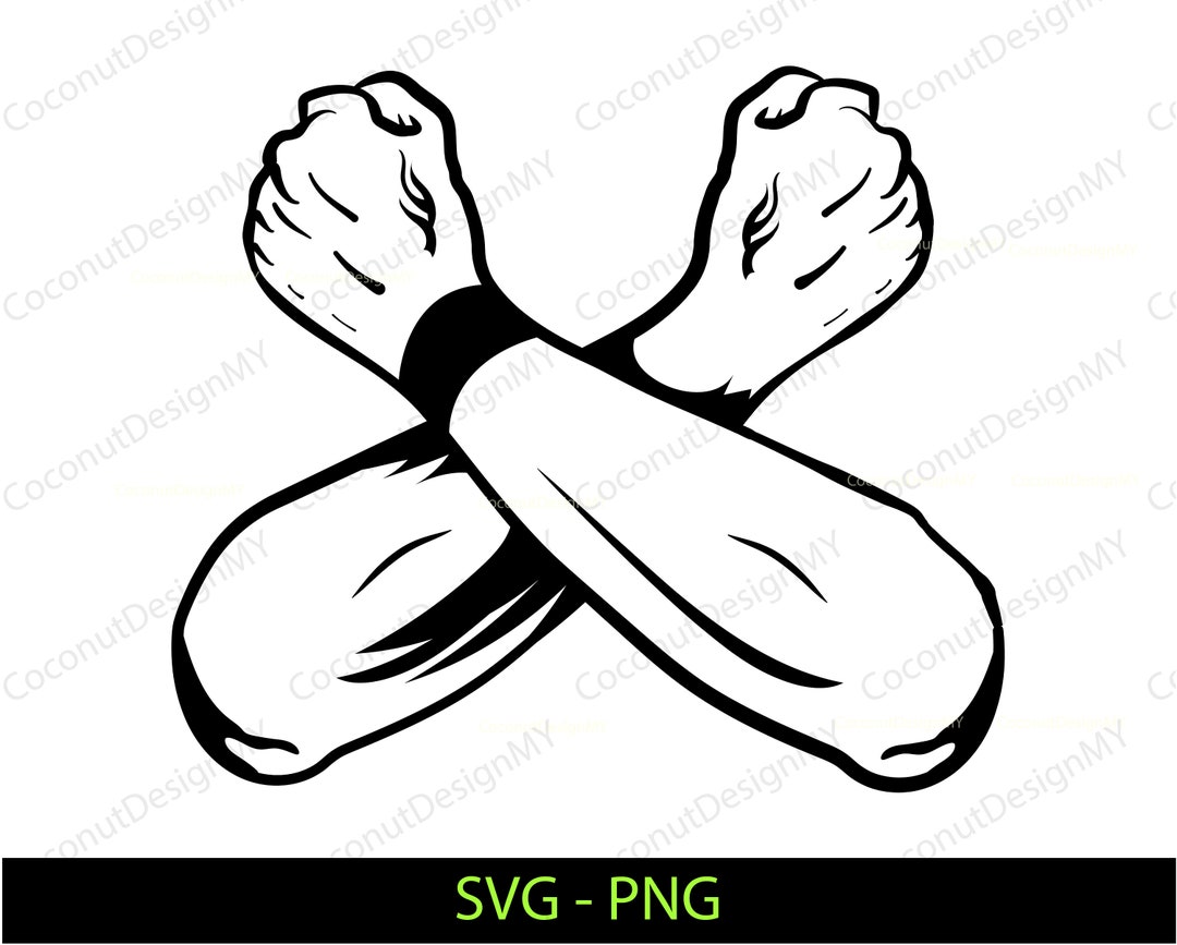 Cross Arms SVG Arms Crossed Gesture Silhouette Cameo Etsy