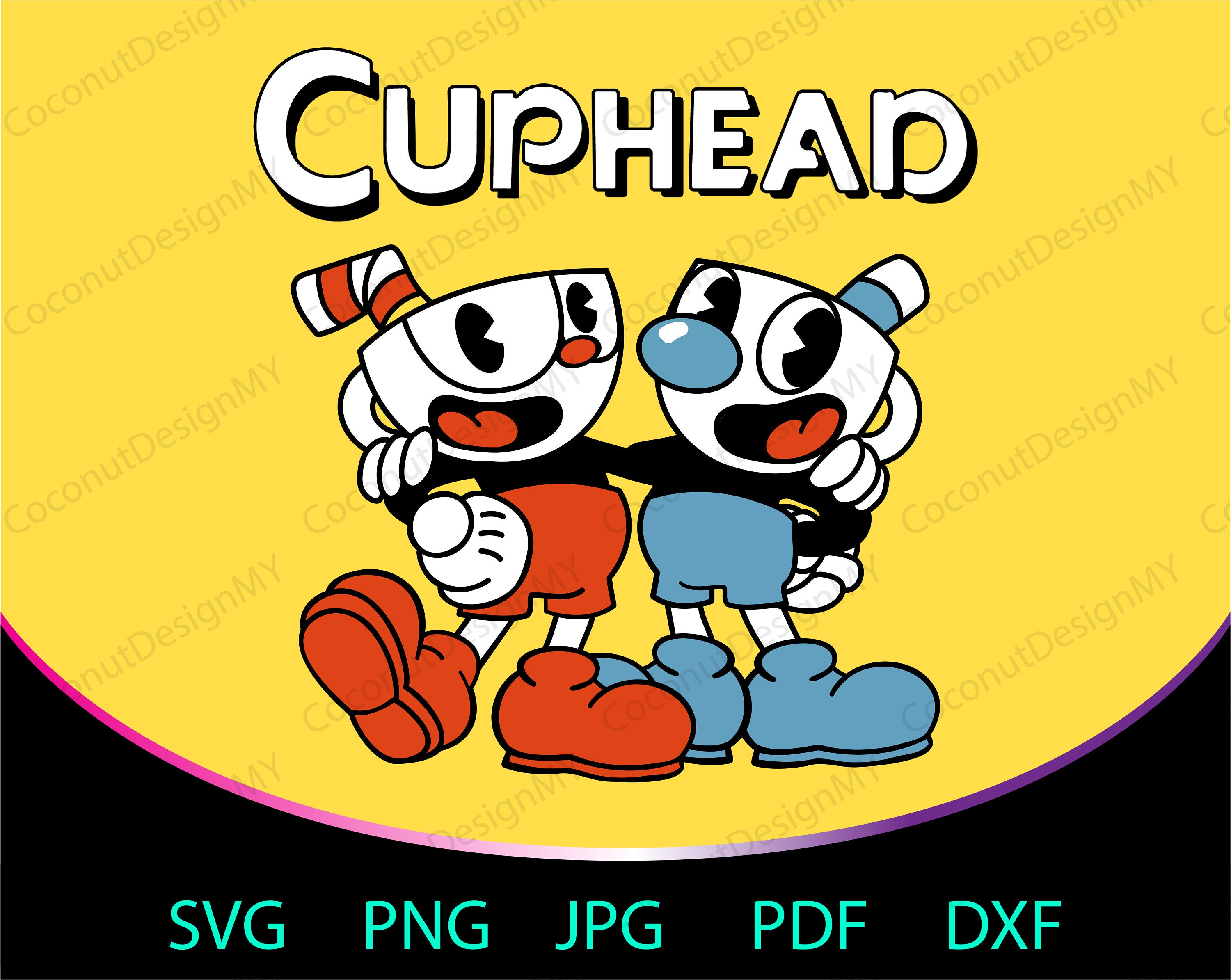 The Cuphead Show Ms Chalice Clipart Svg Pdf (Instant Download) 