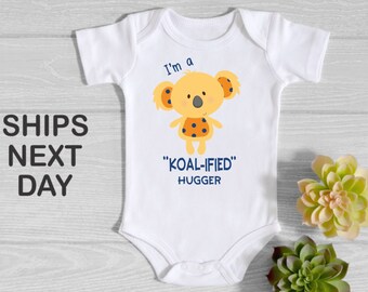 je suis un koala Mignon et fun Babygrow Baby Grow toutes tailles 1 ^ Maman