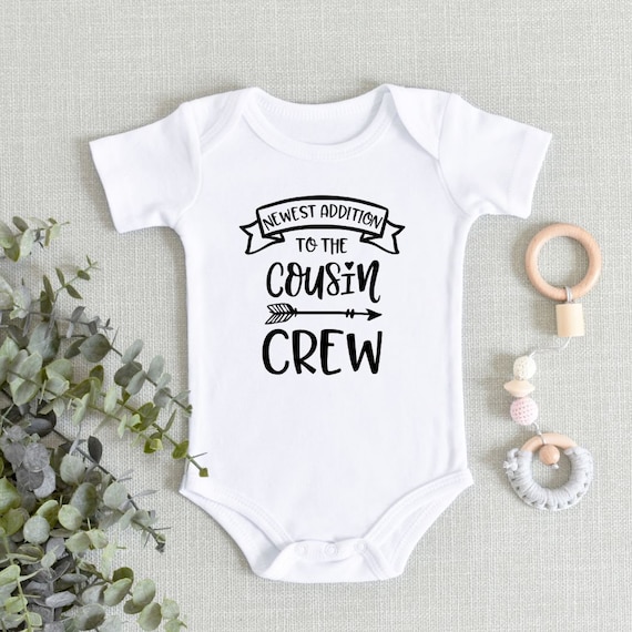 Cousin Crew Baby Onesie® New Cousin Baby Bodysuit New Baby Cousin, Baby  announcement Pregnancy Announce Newest Addition Cousin Crew