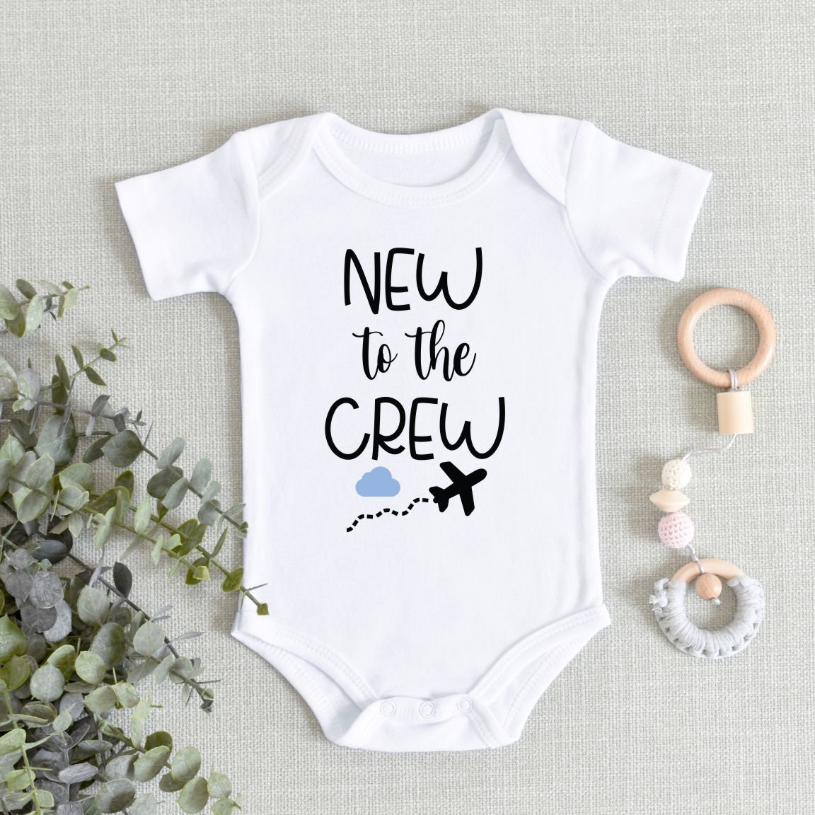 Plane Aviation Baby Clothes New To The Crew Baby ONESIES® Brand