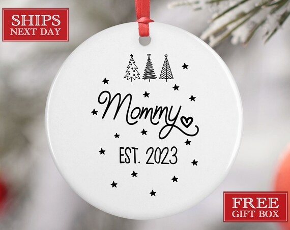 Mommy Christmas Ornament First Christmas as a Mom New Parent