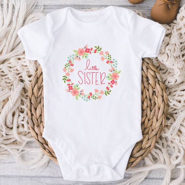 Little Sister Baby Onesies® Bodysuit - Little Sister - Matching Sister Outfits - Little Sist Shirt - Sibling Tees - Big Sister Little Sister