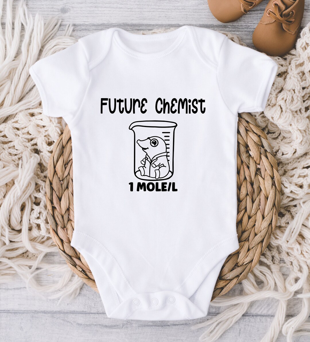 Future Dentist Baby One Piece Bodysuit Infant Clothing (Newborn, White