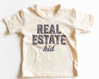 Real Estate Kid Kids Shirt - Funny Real Estate Toddler Tee