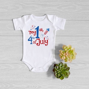 First 4th of July Onesie® - My First 4th of July Baby Onesie® - Fourth of July Baby Bodysuit - Independence Day Onesie® - 4th of July