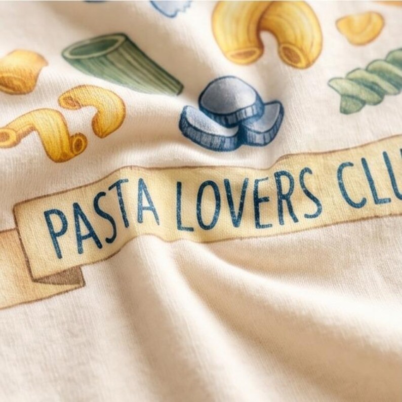 Camiseta infantil del Club de Amantes de la Pasta Al Dente - Divertida camiseta para niños pequeños amantes de la comida imagen 4