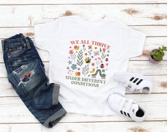 Autism Awareness Toddler Girl Kids Shirt - Cute Autism Girls Shirt - Inclusion Matters Tee - It's Okay To Be Different - Cute Autism Girl