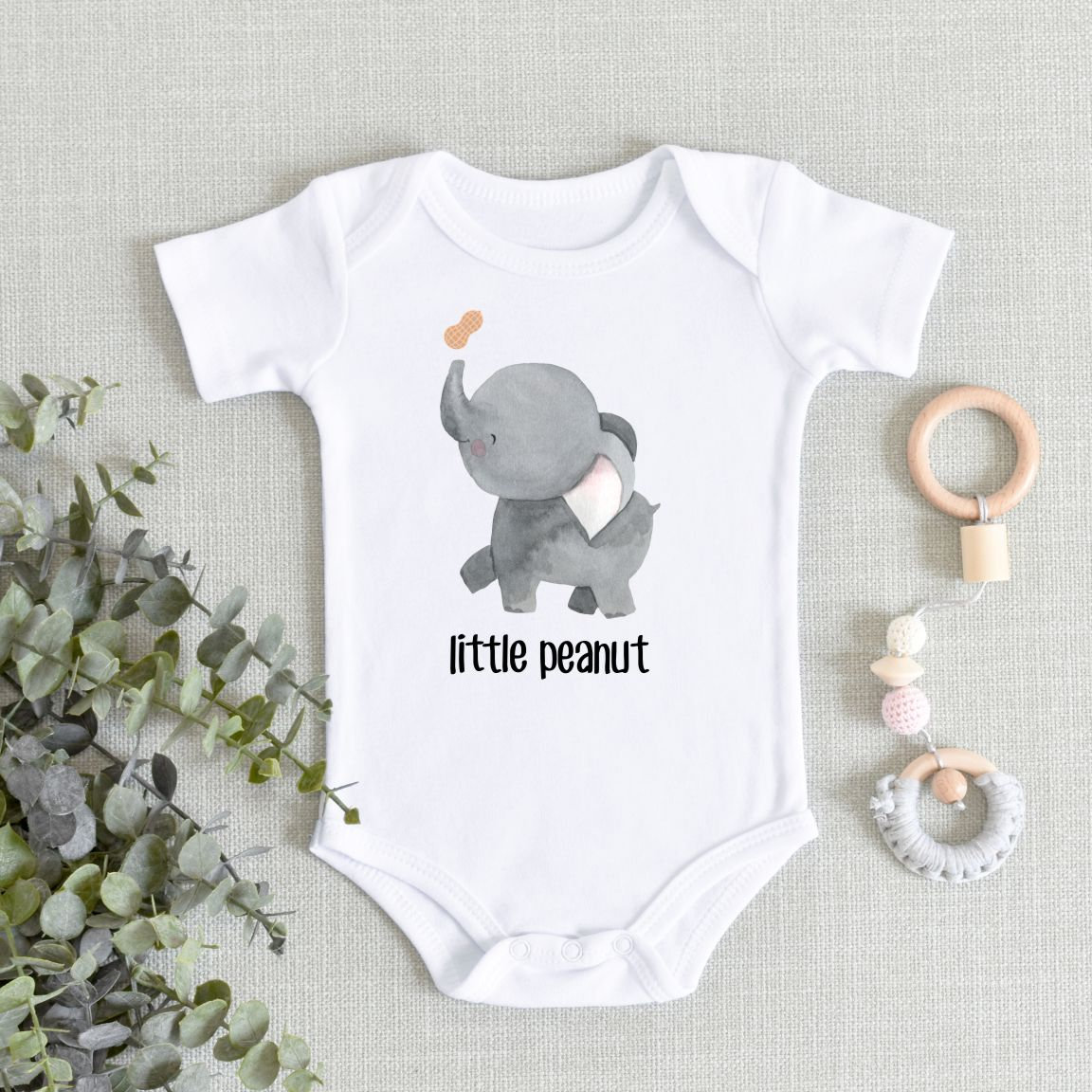 LITTLE PEANUT one piece body suit GREAT Funny baby Shower Gift 