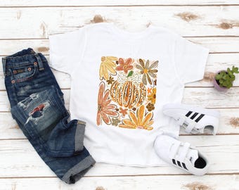 Toddler Girl Fall Shirt - Halloween Shirt - Cute Toddler Fall Tee - Thanksgiving Shirt - Pumpkin Patch - Gift For Girl - Daughter Gift